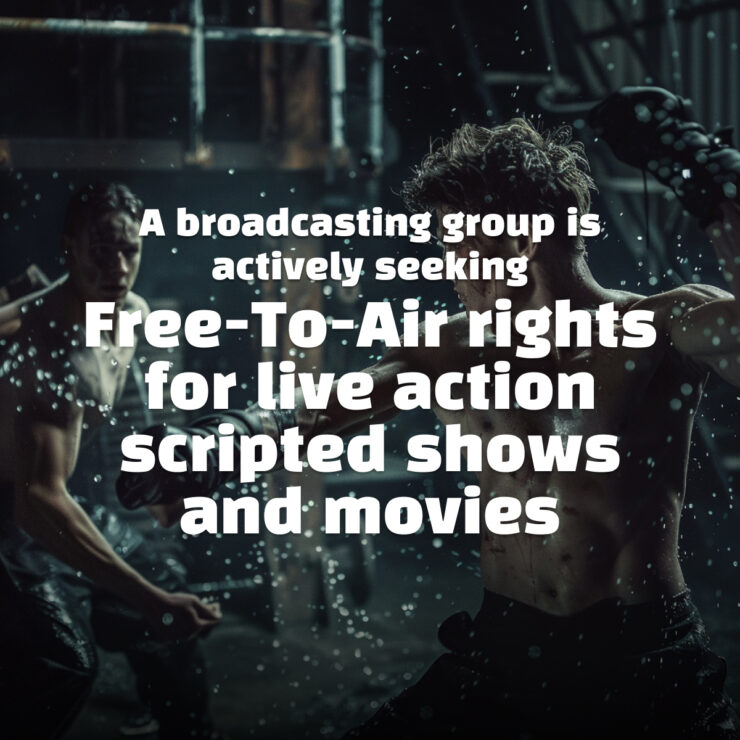 Free-to-air rights, live action, scripted shows, movies