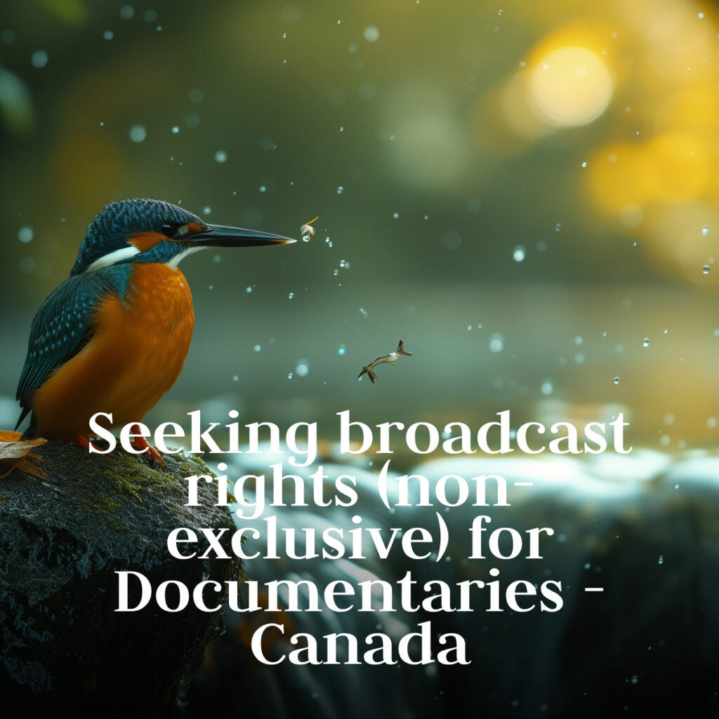 Seeking broadcast rights (non-exclusive) for Documentaries - Canada